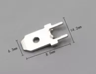 Jack Cắm PCB 6.3x8x14.2mm DJ6111-6.3